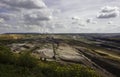 Open-pit lignite mining Royalty Free Stock Photo