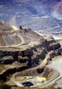 Open Pit Mine Deep Terraced Hills Royalty Free Stock Photo