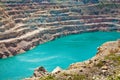 Open pit mine Royalty Free Stock Photo