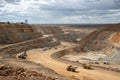 Open pit mine. Open pit copper mine Royalty Free Stock Photo