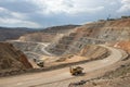 Open pit mine. Open pit copper mine Royalty Free Stock Photo