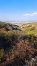 Open pit opal mining in Tequisquiapan Queretaro, Mexico is a natural wonder of towering orange rock formations