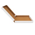Open pizza box Royalty Free Stock Photo