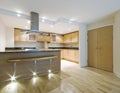 Open plan kitchen Royalty Free Stock Photo