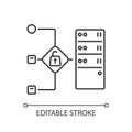 Open proxy linear icon