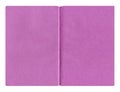 Purple paper notebook isolated on the white background Royalty Free Stock Photo