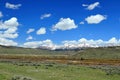 Open Ranchland with Southern Gros Ventre Range of the Rocky Mountains, Wyoming, USA