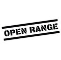 Open range rubber stamp Royalty Free Stock Photo