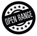 Open range rubber stamp Royalty Free Stock Photo