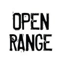 Open range rubber stamp Royalty Free Stock Photo