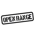 Open range rubber stamp Royalty Free Stock Photo