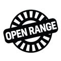 Open range rubber stamp Royalty Free Stock Photo