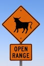 Open range sign