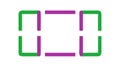 Open Rectangular Frame Icon, Border Element, User Interface, vector design Generative AI Royalty Free Stock Photo