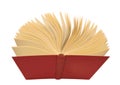 Open red book Royalty Free Stock Photo