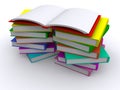 Open red book Royalty Free Stock Photo