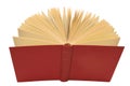 Open red book isolated Royalty Free Stock Photo