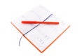 Open red calendar Royalty Free Stock Photo