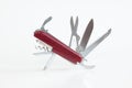 Open Red Pocket Utility Knife