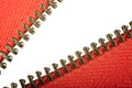 Open Red Zip Macro Royalty Free Stock Photo