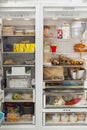 Open Refrigerator With Food Items Royalty Free Stock Photo