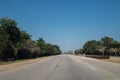 Open road with blue sky in Cuba Royalty Free Stock Photo