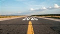 Road to 2025 New Year New Journey Open road journey future progress hope Symbolizing new beginnings and aspirations for