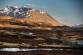 Open road leading through Glencoe, Scottish Higland