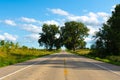 Open road in the Midwest