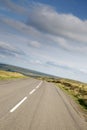 Open Road, North Yorkshire Moors; England Royalty Free Stock Photo