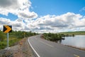 Open road. Bendy road. Empty road with no traffic in countryside. Rural landscape. Ryfylke scenic route. Norway. Europe.