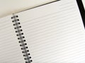 Open ruled ring notebook Royalty Free Stock Photo