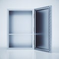 Open safe box frontview Royalty Free Stock Photo