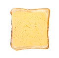 open sandwich with toast, butter and cheese Royalty Free Stock Photo