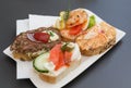 Open Sandwiches in Austria Royalty Free Stock Photo