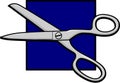 Open scissors