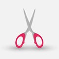 Open scissors flat