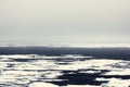 Open sea and drifting ice Royalty Free Stock Photo