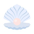 Open Seashell Icon Royalty Free Stock Photo