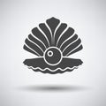 Open seashell icon Royalty Free Stock Photo