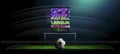 Open season Football League .Illustration design idea and concept think creativity. Royalty Free Stock Photo