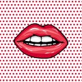 Sweet Pair of Glossy Vector Lips