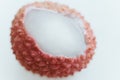Lychee pink fruit Royalty Free Stock Photo