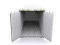 Open Shipping Container isolated Royalty Free Stock Photo