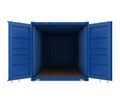 Open Shipping Container Isolated Royalty Free Stock Photo