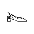 Open shoes color line icon. Pictogram for web page, mobile app, promo.