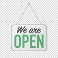 we are open sign for door posting