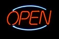 Open sign in Neon