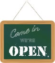 We are open sign Royalty Free Stock Photo
