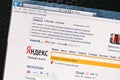 Open site of SEO Yandex